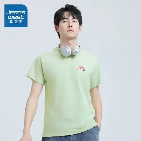 VO真维斯男装2025夏季新款 美式潮流宽松打底衫休闲圆领短袖T恤图片