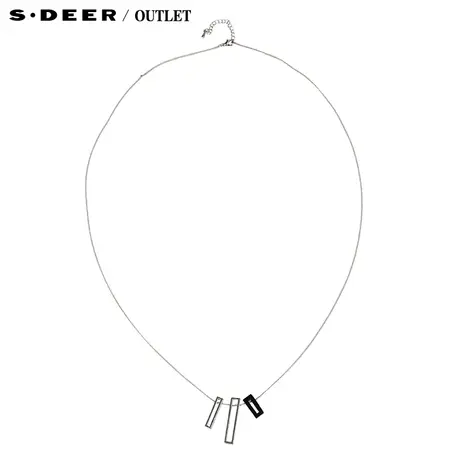 【新品】sdeer圣迪奥专柜正品女装竖形几何感项链42843B5图片