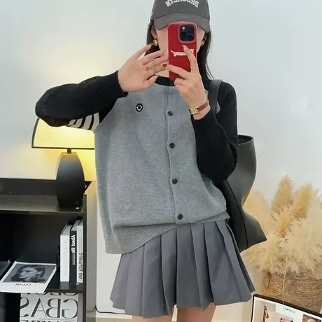 春装2025新款针织开衫女上衣时尚洋气爆款网红宽松小个子毛衣外套图片