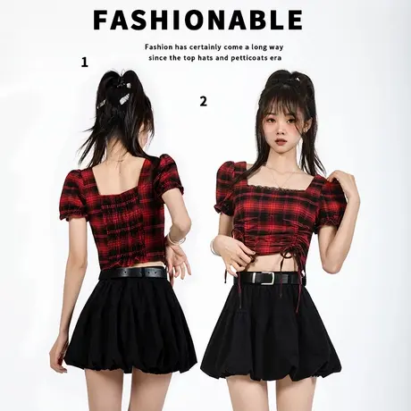 2025新款夏季学院风娃娃领短袖衬衫蝴蝶结韩系减龄洋气图片