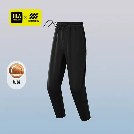 HLA/海澜之家运动sportsday卫裤2025秋冬新抽绳松紧腰印花裤子男图片