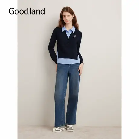 Goodland美地2024秋季新款毛针织衫商品大图