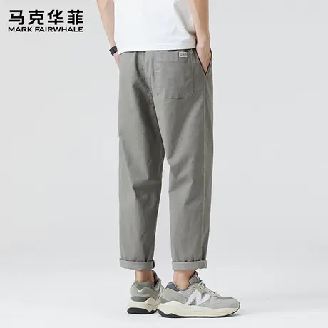 马克华菲休闲裤男夏季2025新款九分锥形裤宽松百搭男士运动裤子X图片
