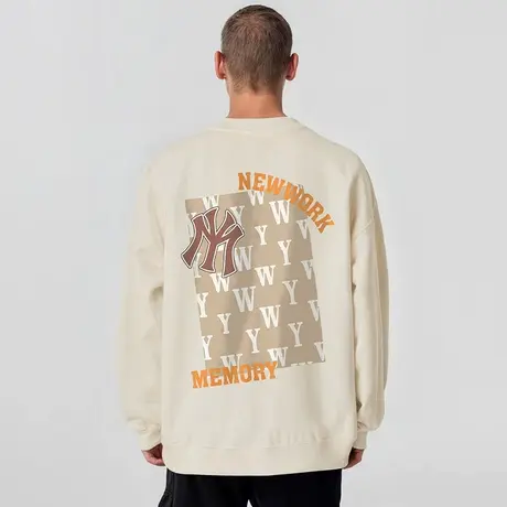 2025潮牌重磅美式情侣嘻哈圆领加肥加大码卫衣男纯棉高街早春秋季商品大图