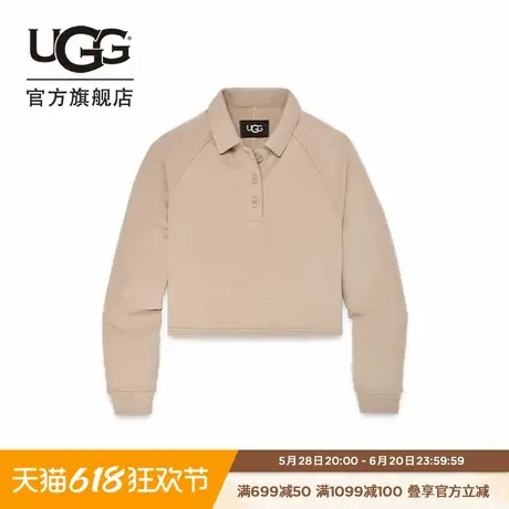 UGG秋季新款女士时尚舒适纯色翻领休闲Polo开襟运动衫 1164850图片