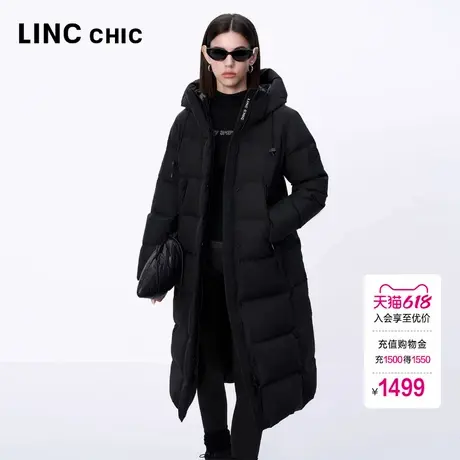 LINC金羽杰羽绒服女款2024新款都市机能长款加厚羽绒服女冬8201图片