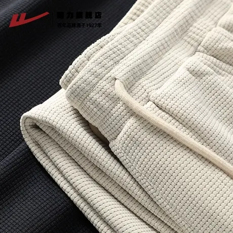 回力休闲裤男士秋季2025新款华夫格卫裤男生宽松运动裤直筒宽松K商品大图