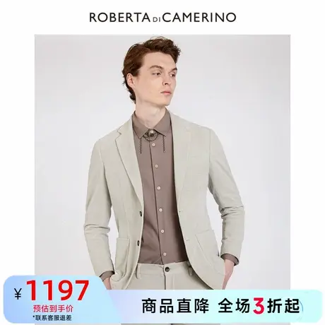 ROBERTA诺贝达秋季新品男士商务休闲单西西弗外套男商品大图