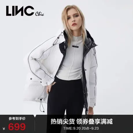 LINCCHIC金羽杰羽绒服女运动短款羽绒服女冬季外套Y21802295Y图片