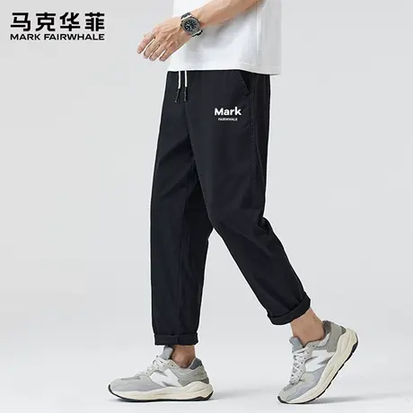 马克华菲休闲裤男款2025新款潮流运动裤宽松直筒男裤锥形裤子潮X商品大图