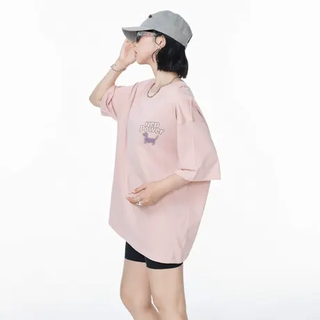 美式潮牌卡通印花短袖T恤女夏季新款宽松oversize纯棉情侣半袖上图片