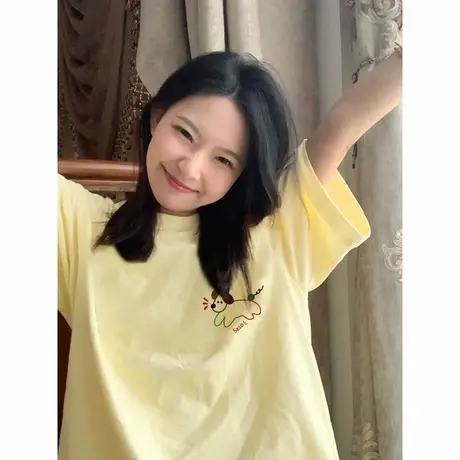 美式短袖t恤女大童夏季2025新款初中高中大学生体恤宽松纯棉上衣商品大图