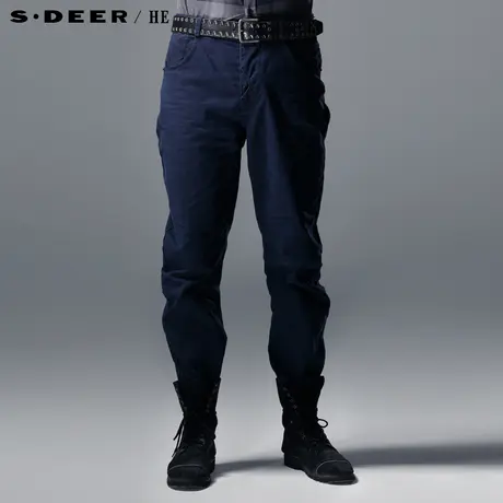 【新品】sdeerhe圣迪奥专柜正品男装纯棉休闲直筒男士长裤3370833图片