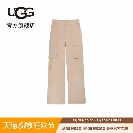UGG秋季新款女士时尚舒适纯色工装裤阔腿裤休闲长裤 1158791图片