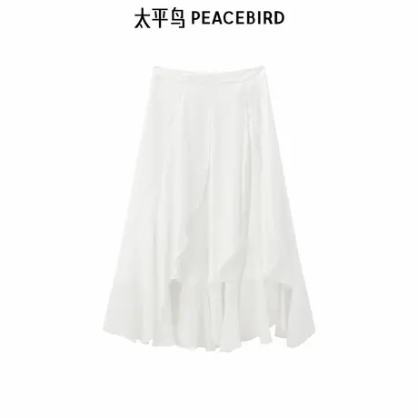 【商场同款】太平鸟2025年夏季新款不规则裙摆半身裙女A1GFF2745商品大图