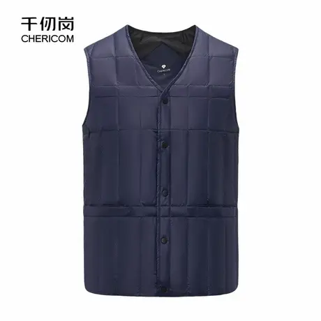 千仞岗2023秋冬中老年男士贴身内穿羽绒马甲背心保暖反季羽绒服图片