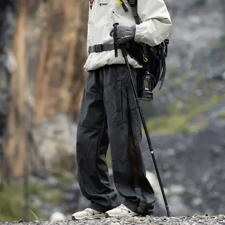 回力三防美式工装裤男士春秋季直筒户外宽松防风防水冲锋休闲裤子图片