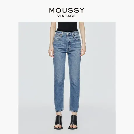 MOUSSY VINTAGE 2025夏季新品高腰法棍裤铅笔牛仔裤540GSC11-1320商品大图