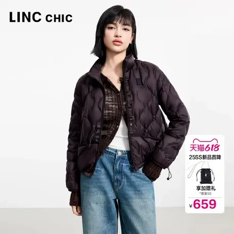 LINCCHIC金羽杰羽绒服女款2025年春季新款便携短款轻薄外套1069T商品大图