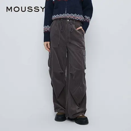 MOUSSY 夏季新品水洗做旧灯芯绒工装裤休闲裤女028HAZ30-1421商品大图