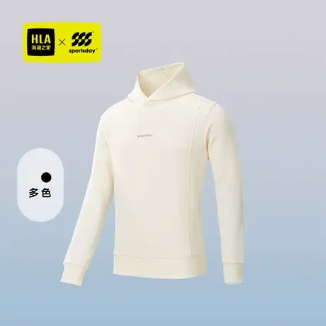 HLA/海澜之家综训运动sportsday卫衣25春夏新连帽字母印花长袖男商品大图