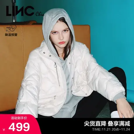 LINCCHIC金羽杰轻薄短款羽绒服女冬季外套女秋冬款夹克Y22801089商品大图