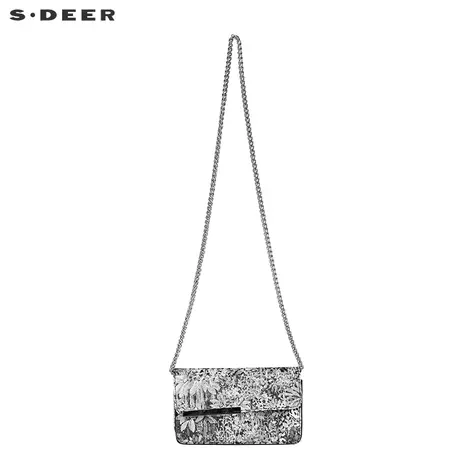 sdeer圣迪奥女装夏装复古花卉印花斜跨单肩包腋下包S20283831图片