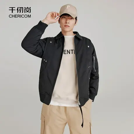 千仞岗冬季男士短款飞行夹克轻薄外搭休闲外套男羽绒服Ⅰ图片