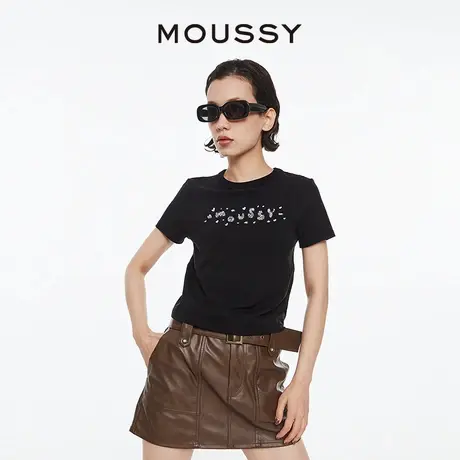 【PROJECT U】MOUSSY 夏季新品甜辣LOGO短袖T恤010HS590-0511图片