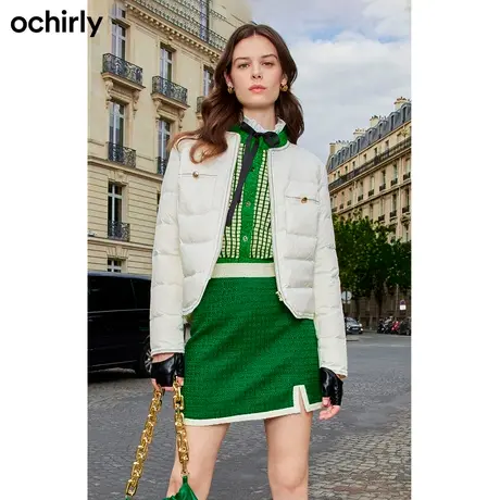 ochirly欧时力 小香风轻薄羽绒服女 新款秋冬外套气质小个子商品大图