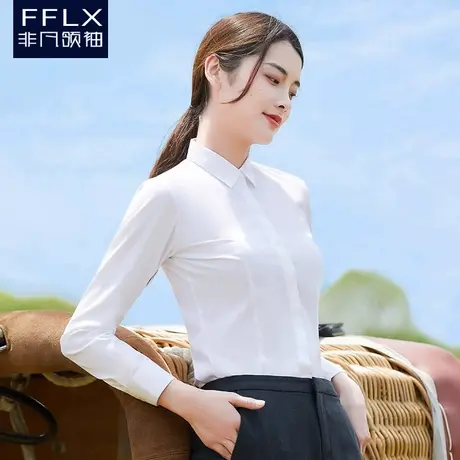 冬季保暖加绒加厚白衬衫女长袖职业气质正装工作服工装2025年衬衣图片