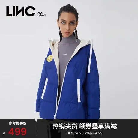 LINCCHIC金羽杰羽绒服女可双面短款羽绒服女冬季外套Y21602137图片