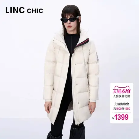 LINCCHIC金羽杰羽绒服女款2024新款都市机能中长款羽绒服女冬3234商品大图