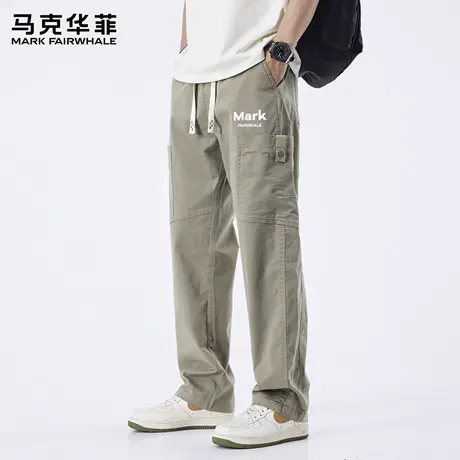 马克华菲休闲裤男士夏季薄款2025新款男生运动工装阔腿长裤子男X商品大图