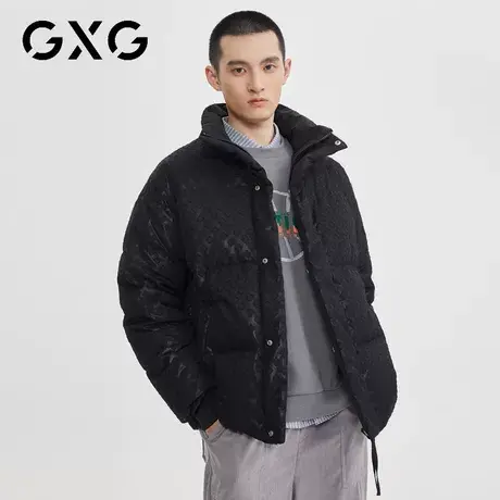 【新款】GXG冬季男士潮流时尚保暖立领羽绒服短款图片