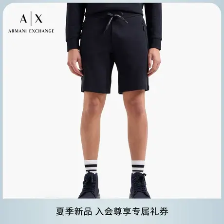 ARMANI EXCHANGE/阿玛尼25夏季新款男全棉直筒重磅运动百慕大短裤图片