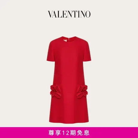 【24期免息】华伦天奴VALENTINO女士 CREPE COUTURE短款连衣裙商品大图