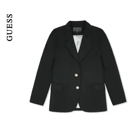 【秀智明星同款】GUESS女士校供高级感西装羊毛外套-YO1W1863商品大图