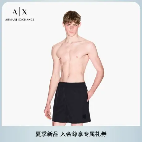 ARMANI EXCHANGE/阿玛尼2025夏季新款男士松紧腰短款运动沙滩裤图片