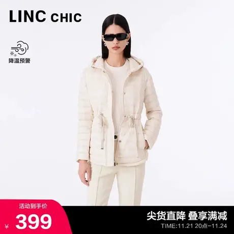 LINC金羽杰羽绒服女2023新款轻薄短款羽绒服外套女秋冬款3272YN商品大图