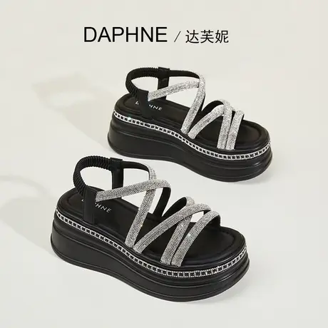 Daphne达芙妮 适合小个子穿搭~时尚仙女风配裙子网红沙滩罗马鞋女图片