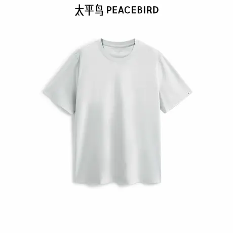 【商场同款】太平鸟男装T恤25春夏新款主题提花短袖潮 B1CNF1433商品大图