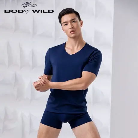 BODY WILD宝迪威德精奥棉臻V领短袖ZBN12PV1商品大图