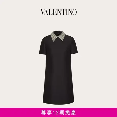 【24期免息】华伦天奴VALENTINO女士 CREPE COUTURE短款连衣裙图片