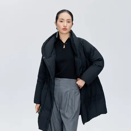 【直播】艾莱依商场同款立领羽绒服女冬季时尚爆款设计感气质外套图片