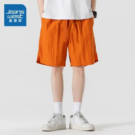 WX真维斯男装 2025夏季新款男士纯色时尚百搭款多色可选男装短裤图片