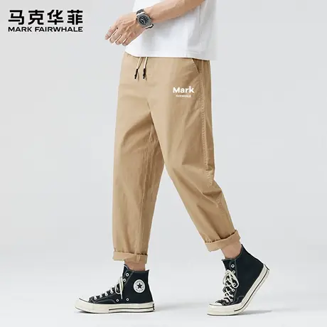 马克华菲夏季休闲裤男2025新款简约宽松直筒裤男生锥形长裤子薄X商品大图