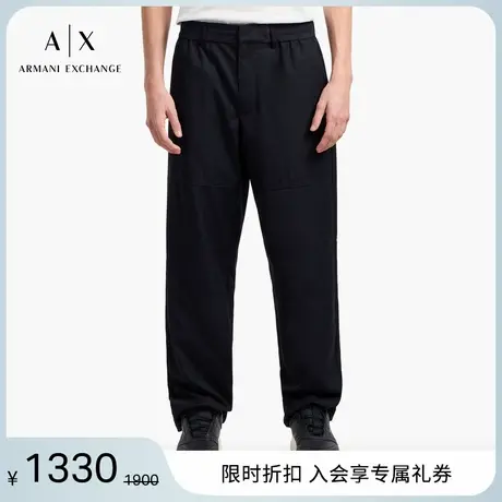 ARMANI EXCHANGE/阿玛尼2025夏季新款男士裤子宽松直筒阔腿休闲裤图片
