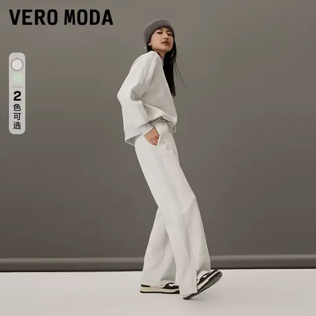 Vero Moda奥莱休闲裤子女春秋新款高腰宽松直筒含棉卫裤百搭流行商品大图