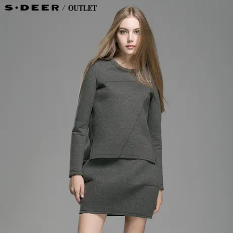 【上新】sdeer圣迪奥专柜正品女装时尚现代感设计上衣4380209图片